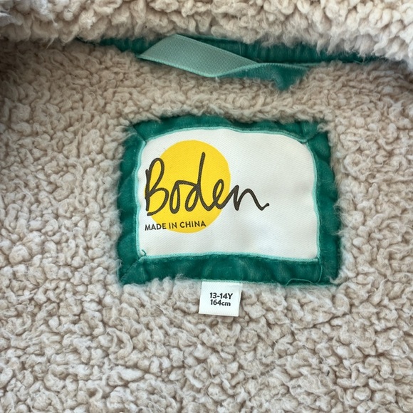 Mini Boden girls polka dot zip-up hoodie size 13-14 - Picture 3 of 4